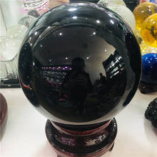 Natural  Obsidian  Crystal Ball Healing Stone 2024 - buy cheap