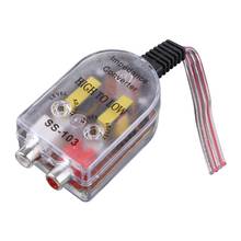 12V RCA Car Stero Radio Converter Speaker High To Low Amplifier Audio Impedance Converter