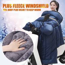 Motorcycle Scooter Windshield Quilt Winter Riding Warm Knee Waist Leg Apron Windproof Cover Electric Motorcycle Handlebar Gloves 2024 - buy cheap