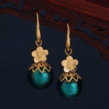 New fashion small flower earrings vintage Manual coloured glaze jewelry new earrings pink earrings 2024 - buy cheap