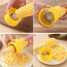 Yellow Corn Stripper Fruit Vegetable Tools Stainless Steel Corn Cob Peeler Cutter Kitchen Gadgets Accessories Supplies Products 2024 - buy cheap