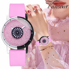 Reloj de pulsera de cuarzo con diseño de cielo estrellado para mujer, cronógrafo de segunda mano, de cuero, informal, de lujo, regalo 2024 - compra barato