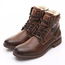 2020 New Fashion Snow Boots Non-slip Wear-resistant Lace up Man Boots Warm Comfortable Winter Walking Boots Big Size 39-48 2024 - buy cheap