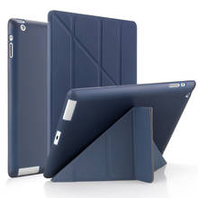 Nueva funda para Ipad 2 3 4 PU cuero Magentic Stand Cover suave TPU Back protectora flip Case para iPad 2 ,Coque cover para ipad 4 2024 - compra barato