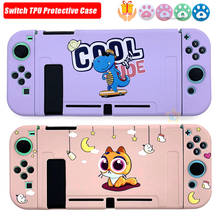 Cute Cat Switch Protective Shell Full Hard Cover Shockproof For NS JoyCon Controller Housing Case For Nintendo Switch Accessori 2024 - buy cheap