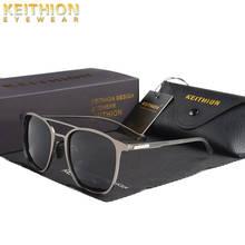 KEITHION High Quality sunglasses Unisex Square Vintage Sun Glasses Men Famous Brand Sunglases polarized retro For Women 2024 - buy cheap