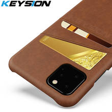 Keysion capa de telefone para iphone, para 11 11 11 pro max, de couro pu, luxuosa, carteira, porta cartão, capa traseira para iphone 11 xs max 8 7 6s plus 2024 - compre barato