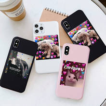 GYKZ-funda de teléfono con dibujos animados de gato, perro, corazón rosa, YOU ME, para iPhone 11 Pro, SE2, 7, X, XS, MAX, XR, 8, 6Plus, funda trasera de silicona suave 2024 - compra barato