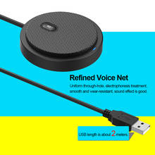Micrófono de condensador omnidireccional USB para reunión, negocios, conferencia, ordenador, portátil, captación directa de voz 2024 - compra barato