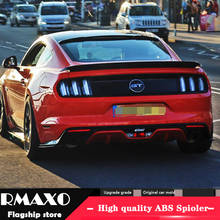 For Ford Mustang Spoiler 2015-2018 Mustang GT spoiler High Quality  ABS Material Car Rear Wing Primer Color Rear Spoiler 2024 - buy cheap