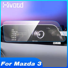 Hivotd для Mazda 3 2019 2020 аксессуары Gps навигация защита из закаленного стекла для экрана пленка наклейка на ЖК-экран крышка 2024 - купить недорого