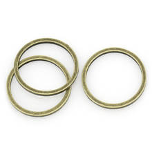 Doreenbeads de cobre fechado pular anéis redondos bronze antigo 12mm( 4/8 ") diâmetro, 9 peças novo 2024 - compre barato