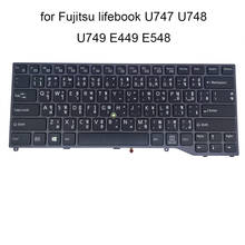 Таиланд Подсветка клавиатуры для ноутбука Fujitsu Lifebook U747 U748 U749 E449 E548 E549 CP724710-02 TI тайский клавиатуры новый не указывать кепки 2024 - купить недорого