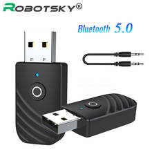 Беспроводной приемник Bluetooth 2 в 1, передатчик, аудио адаптер, мини стерео адаптер, USB разъем 3,5 мм для автомобиля, ноутбука, динамика, музыки 2024 - купить недорого