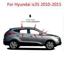 High quality stainless steel Car window trim strip(16pcs) For Hyundai ix35 2010-2015 Car-styling Car-covers 2024 - buy cheap