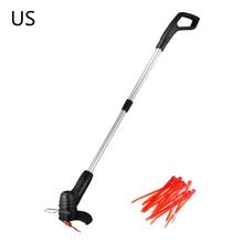 Electric Grass Trimmer Handheld Lawn Mower Cordless Weed Strimmer String Cutter Portable Garden Tool with 20 Mowing Belt 2024 - buy cheap