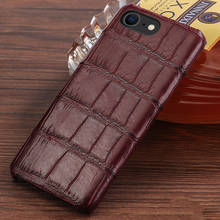 100% Genuine Crocodil Leather phone case for iPhone SE 2020 13 Pro Max 12 Mini 12 11 Pro Max xr x xs max 7 plus 8 plus 5 6s plus 2024 - buy cheap