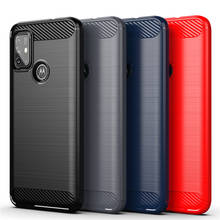 For Motorola Moto G30 Case Moto G30 Cover Anti-knock Bumper Soft TPU Rubber Carbon Fiber Phone Back Case For Motorola Moto G30 2024 - buy cheap