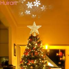 Huiran Счастливого Рождества Снежинка проекция звезда дерево топ Рождественские украшения для дома Рождество 2019 Navidad 2020 новый год Dec 2024 - купить недорого
