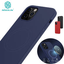 For iPhone 12 Pro Max Case Magnetic Silicone Case With Built-in Magnets For iPhone12 Pro Back Cover NIllkin Flex Pure Pro чехол 2024 - buy cheap