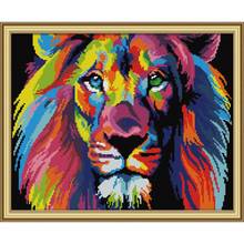 Joy Sunday Animal DIY Cartoon Painting Counted Print On Canvas DMC 11&14CT Cross Stitch Needlework Set Embroidery Kit Embroidery 2024 - buy cheap