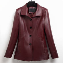 Genuine Leathe Jacket Women Real Sheepskin Leather Coats Spring Autumn 2020 Top Quality Plus Size Outwear FS8103MF580 2024 - compra barato