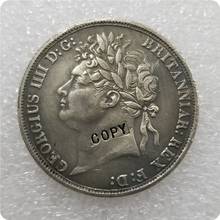 Moneda de la Corona de George IIII, copia de monedas conmemorativas, monedas réplica, medallas de monedas coleccionables, 1822 2024 - compra barato