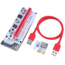 60cm PCI-E Riser Card VER008S 4Pin 6Pin SATA Power 008S PCIe 1x 16x Adapter USB 3.0 Cable For Bitcoin Miner BTC Mining 2024 - buy cheap