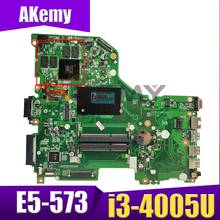 Akemy-placa base de ordenador portátil, placa base para ACER Aspire E5-573, i3-4005U, DA0ZRTMB6D0, SR1EK, N16S-GT-S-A2, DDR3 2024 - compra barato