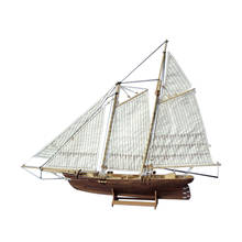 1:120 Scale Creative Mini Wooden Sailboat Ship Kit Boat Toy Gift DIY Handmade Model Decoration Supplies For Kids Birthday Gifts 2024 - buy cheap