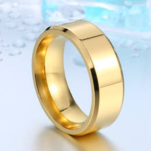 Простое мужское и женское кольцо из нержавеющей стали, модные ювелирные украшения из титановой стали 2024 - купить недорого