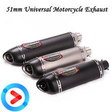 36-51mm Universal Motorcycle Yoshimura Exhaust Escape Modified Muffler with DB killer For NINJA400 GSXR250 R25 R1 R6 R3 CBR250R 2024 - buy cheap