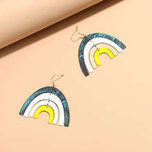 Vintage Antique Jewelry Style Rainbow Shape Boho Patina Plating Statement Drop Earrings for Women 2024 - buy cheap