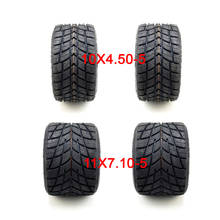 Pneu frontal sem câmara de ar, 10x4.50-5 e 11x, pneu traseiro com padrão de chuva para praia go karts atv 2024 - compre barato