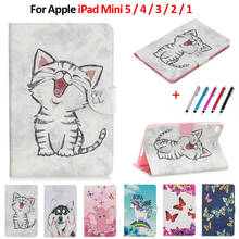 Funda para iPad Mini 4, cubierta bonita de gato, unicornio, cachorro, mariposa, tableta, iPad Mini 5, 4, 3, 2, iPad Mini de 7,9 pulgadas 2024 - compra barato