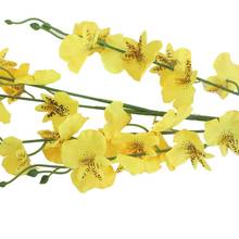 Flor de Orquídea Artificial para decoración del hogar, artesanía de bricolaje para fiestas, bodas y vacaciones, 1 unidad 2024 - compra barato