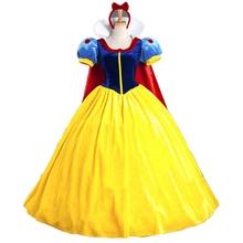 Halloween Adult Cartoon Snow White Princess Cosplay Costume Holiday Party Fantasia Christmas Wear Fancy Dress 2024 - buy cheap