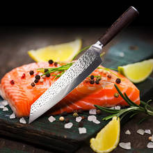 9" Japanese Chef Knife Forged Kiritsuke Kitchen Knife Stainless Steel Slicing Knife for Meat Fish Vegetables Salmon Fillet Knife 2024 - buy cheap