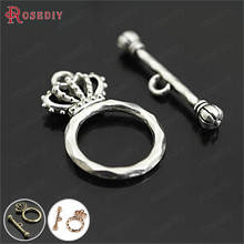 (E993)30Sets Antique Silver Zinc Alloy Crown Style O Toggle Clasps Bracelets Clasps Diy Jewelry Findings Accessories Wholesale 2024 - buy cheap