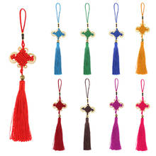 Borlas de nudo chino Feng Shui, amuleto de la buena suerte, decoración del hogar del Año Nuevo Chino, 9 colores 2024 - compra barato