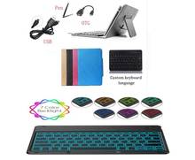 7 Color LED Backlit Wireless Bluetooth Tablet Keyboard case For Huawei Mediapad M5 Lite 10 10.1 BAH2-W09 BAH2-L09 BAH2-W19 cover 2024 - buy cheap