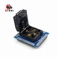 Adaptador de enchufe QFP64, TQFP64, LQFP64, prueba IC, quemador de 0,5 m, programador STM32, QFP64 2024 - compra barato