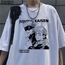 Harajuku Men's tshirt Jujutsu Kaisen Printed Unisex Short Sleeve T shirt Cool Cartoon Anime Casual T-shirt Male Streetwear Tops 2024 - buy cheap