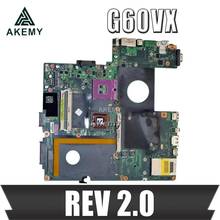 Akemy G60VX mainboard REV 2.0 For Asus G60V G60VX Laptop motherboard 60-NV3MB1200-A05  100% Tested Working Well 2024 - buy cheap