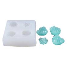 Simulation Stone Crystal Epoxy Resin Mold Decorations Pendant Chocolate Cake Silicone Mould DIY Crafts Jewelry Making Tools 2024 - buy cheap