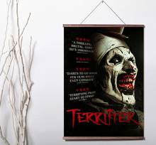 Terrifier - Art the Clown Movie Art Canvas poster decoration painting with solid wood hanging scroll 2024 - buy cheap