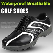 2020 Men's Waterproof Golf Shoes Spikeless/Non-slip Breathable Sports Shoes Male Wear-resistant Training Golf Sneakers 2024 - buy cheap