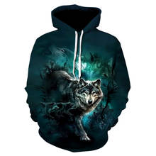 Wolf Printed Hoodies Men 3d Hoodies Brand Sweatshirts Boy Jackets Quality Pullover Fashion Tracksuits Animal Streetwear Out Coat 2024 - buy cheap