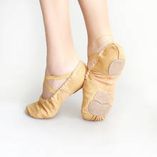 Zapatos de baile para mujer, zapatos de fondo blando para adultos, zapatos de baile con garra de gato, zapatillas elásticas de Ballet envueltas 2024 - compra barato