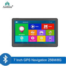 Anfilite Бесплатная доставка 7 дюймов 800x480 DDR 256M 8 ГБ Автомобильный 3D GPS-навигатор Bluetooth 800 МГц Windows wince CE 6,0 грузовик навигатор 2024 - купить недорого